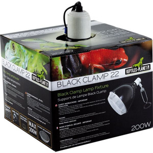 BLACK CLAMP LAMP 22 REPTILES PLANET